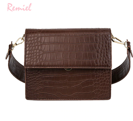 Women's Designer Luxury Handbag 2018 Fashion New High quality PU Leather Women Handbags Crocodile pattern Shoulder Messenger Bag
